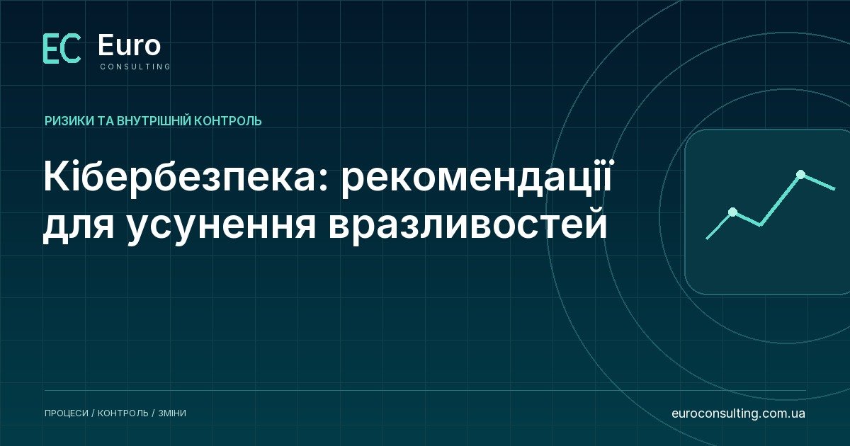 Кібербезпека: рекомендації для усунення вразливостей