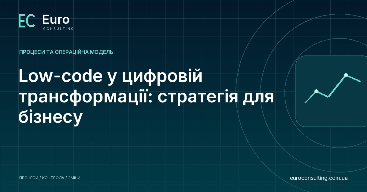 Low-code у цифровій трансформації: стратегія для бізнесу
