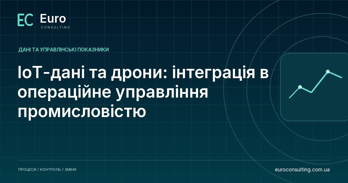 IoT-дані та дрони: інтеграція в операційне управління промисловістю