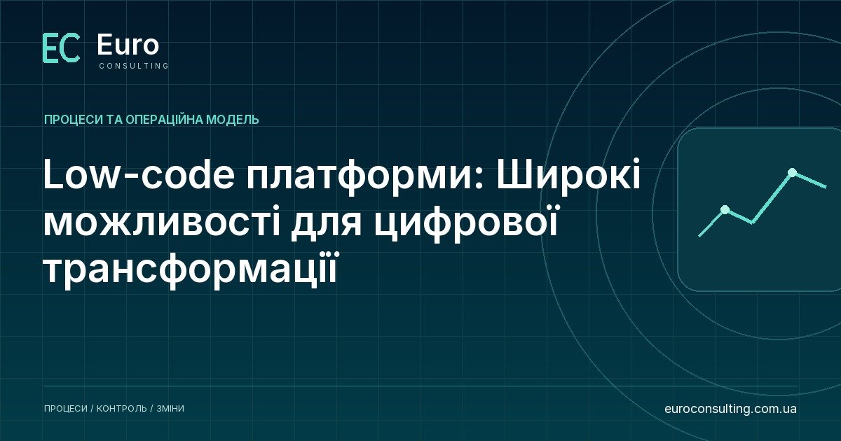 Low-code платформи: Широкі можливості для цифрової трансформації