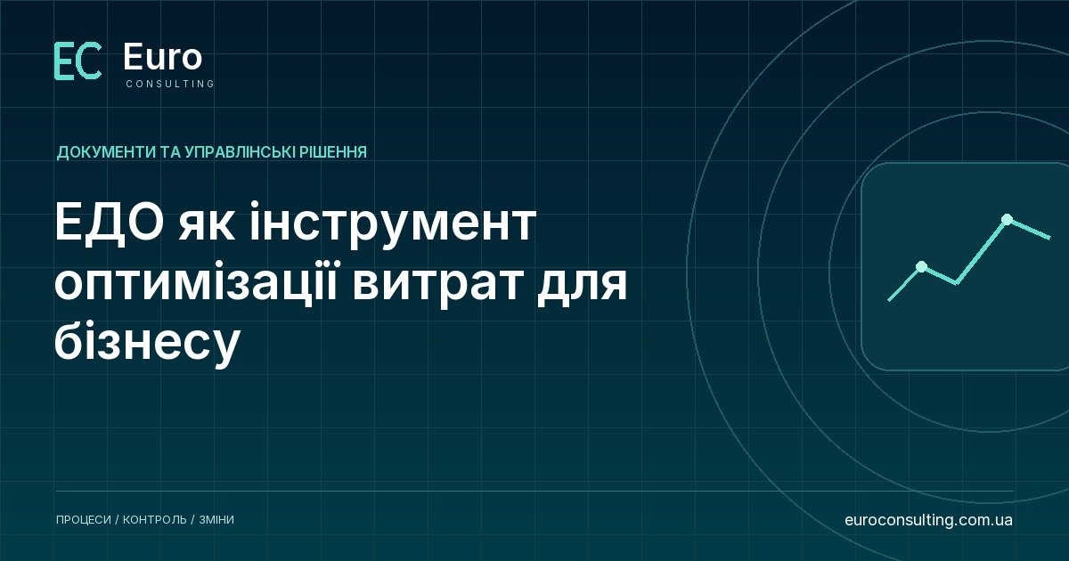 ЕДО як інструмент оптимізації витрат для бізнесу