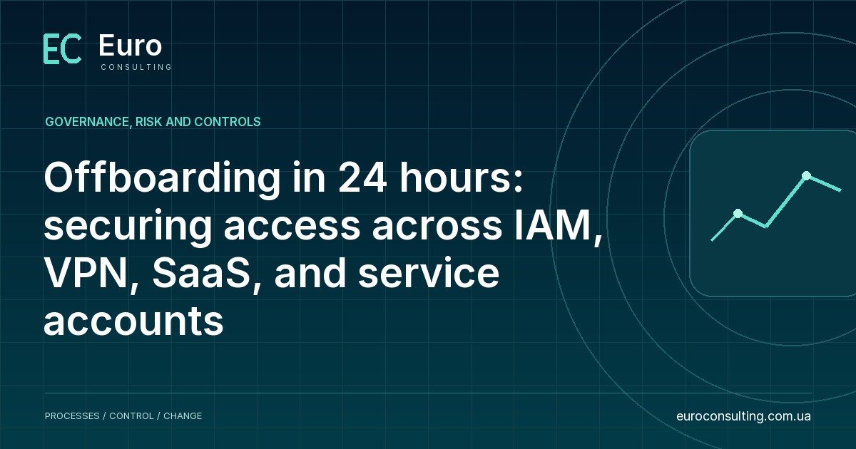 Offboarding in 24 hours: securing access across IAM, VPN, SaaS, and service accounts