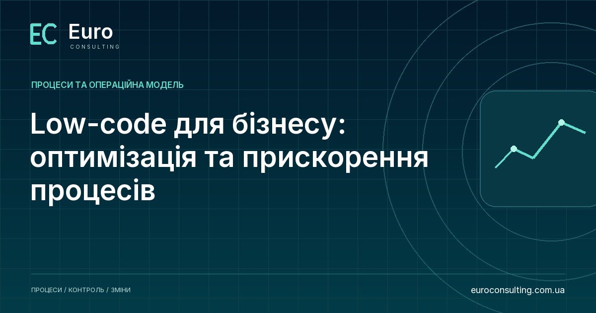 Low-code для бізнесу: оптимізація та прискорення процесів