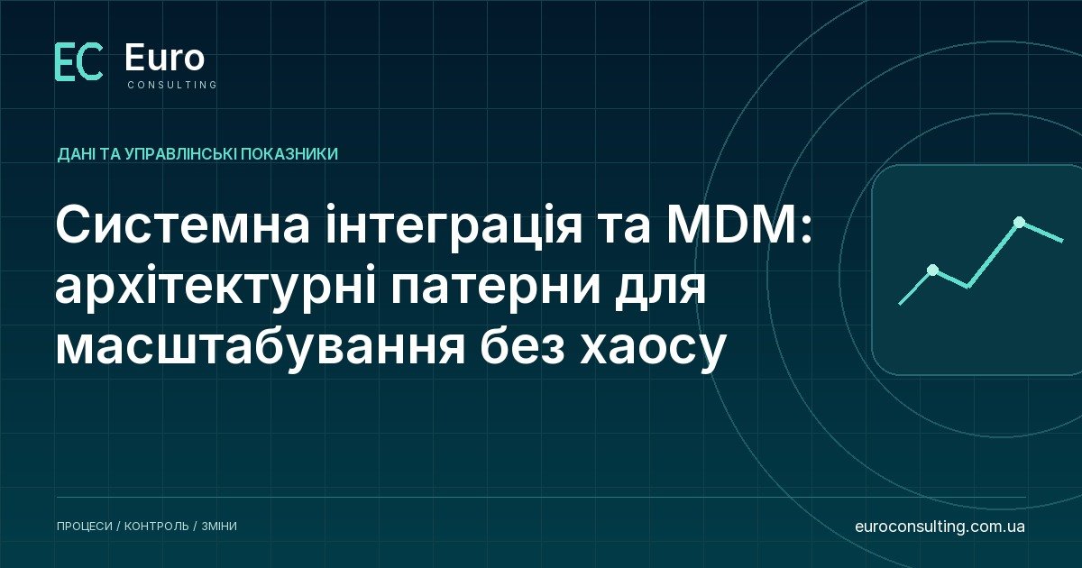 Системна інтеграція та MDM: архітектурні патерни для масштабування без хаосу