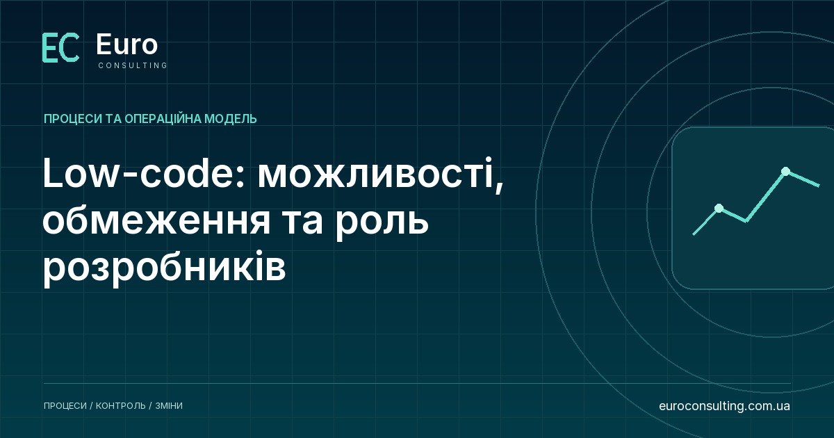 Low-code: можливості, обмеження та роль розробників